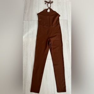 Aritzia Wilfred Free Ivy Jumpsuit Sz M - Cognac Color‎